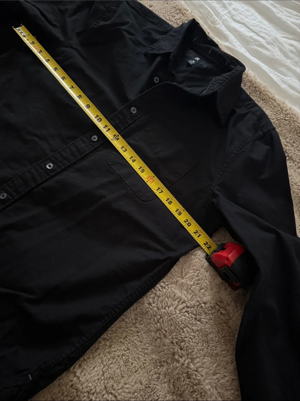Banana Republic Black Standard-Fit Oxford Button-Down Shirt